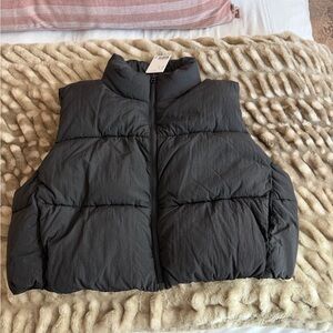 Black Puffer Vest